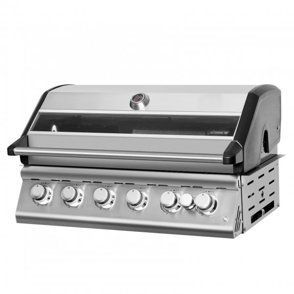 Rostfri gasolgrill 6 Brännare | 5 Brännare & Infraröd Bakbrännare | Ohio Rostfri gasolgrill 6 Brännare | 5 Brännare & Infraröd Bakbrännare | Ohio