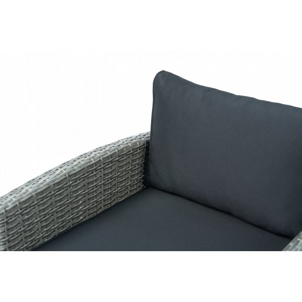 Loungegrupp med soffa, 2 f�t�ljer & bord i gr�tt | Arholma