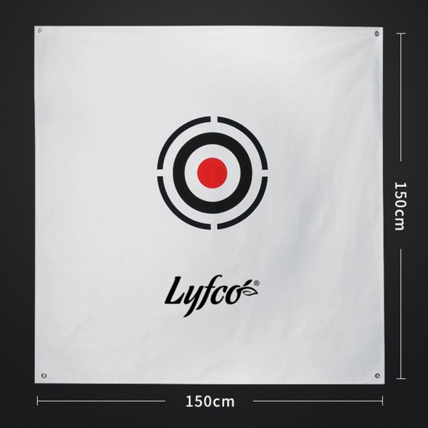 Frist�ende golfbur/golfn�t med matta f�r svingtr�ning