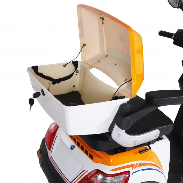 Promenadscooter 1100W | Terränghjul | Orange/Vit Promenadscooter 1100W | Terränghjul | Orange/Vit