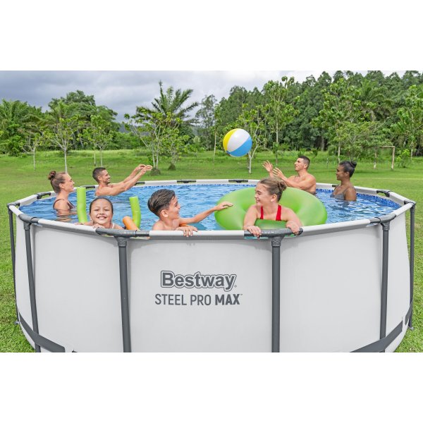 Bestway pool ovan mark Ø4,27m - 122cm djup | Steel Pro MAX (5612X) Bestway pool ovan mark Ø4,27m - 122cm djup | Steel Pro MAX (5612X)