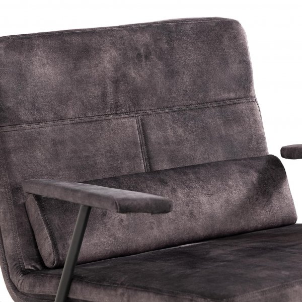 Fåtölj i brun sammet | Versoix Fåtölj i brun sammet | Versoix