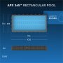 Bestway pool ovan mark 9,6x4,9m  132cm djup | Power Steel APX 365 (56623)