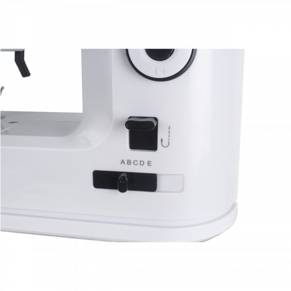 Symaskin elektrisk med bord | 39 S�mmar & tvillingn�l | LED-belysning | Vit/Svart