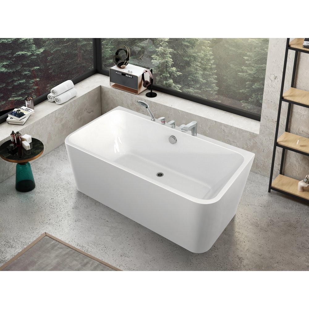 Badkarsblandare 5-håls | Silver | Modern Design  Arcturus