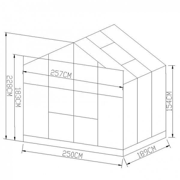 Glasväxthus 4,9m² | 4mm säkerhetsglas | 5 års stormgaranti Glasväxthus 4,9m² | 4mm säkerhetsglas | 5 års stormgaranti