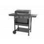 Gasolgrill i stål med termometer & värmehylla | Svart | Oklahoma Gasolgrill i stål med termometer & värmehylla | Svart | Oklahoma