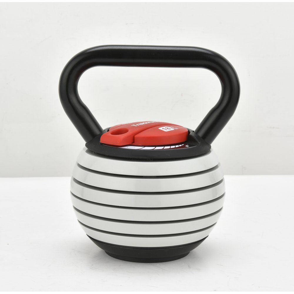 Justerbar kettlebell 3,4-18kg 7 viktniv&aring;er Lyfco Ers&auml;tter flera kettlebells platsbesparande och kostnadseffektiv