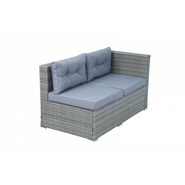 Soffgrupp med dynf�rvaring � H�rnsoffa & bord i gr�tt | Lilla Djursvik