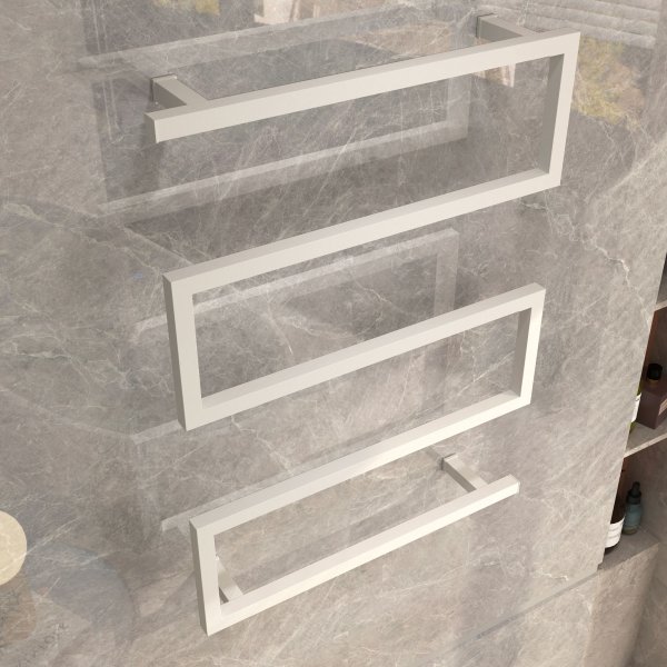 Elektrisk handdukstork 60x80x12cm | Vit Elektrisk handdukstork 60x80x12cm | Vit