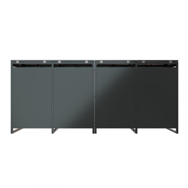 Soptunneskjul 2 kärl | Låsbart | Gasfjäder & ventilation | Mörkgrå Soptunneskjul 2 kärl | Låsbart | Gasfjäder & ventilation | Mörkgrå