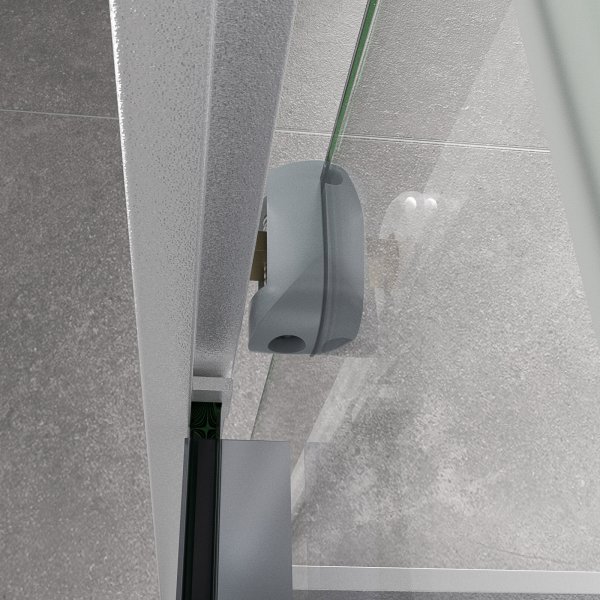 Komplett duschkabin med aluminiumprofiler Komplett duschkabin med aluminiumprofiler