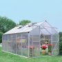 Växthus 10,7m² | Hög odlingshöjd | 1,5mm förstärkt profil | Kanalplast