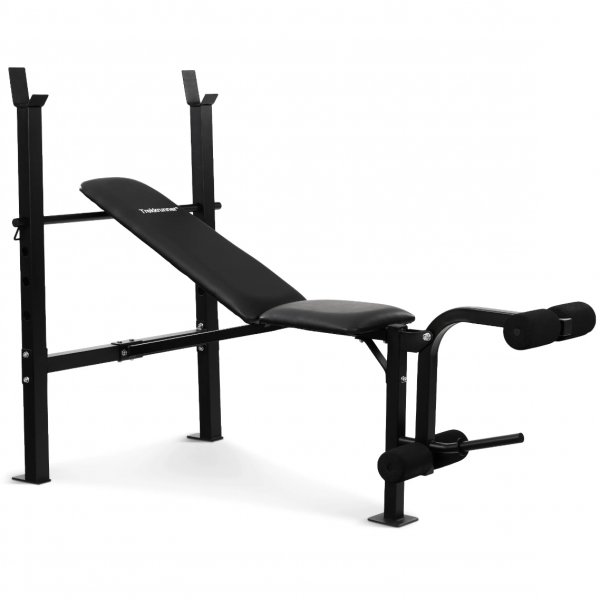 Tr�ningsb�nk med olympisk skivst�ng & vikter | 76kg