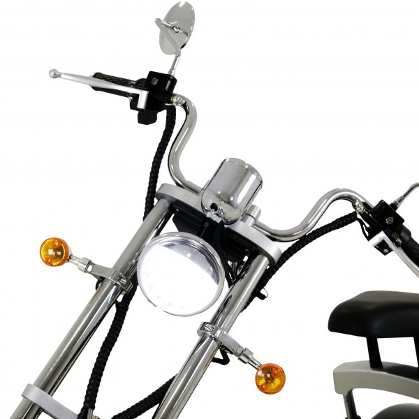 Retro fatscooter premium 2000W - LG litiumbatteri - Aluminiumfälgar Retro fatscooter premium 2000W - LG litiumbatteri - Aluminiumfälgar