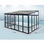 Uterum 10,7m� | S�kerhetsglas och kanalplast | Aluminiumstomme | Vit