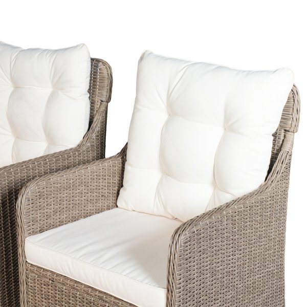 Loungegrupp utemöbler | Beige konstrotting | Rögrund Loungegrupp utemöbler | Beige konstrotting | Rögrund