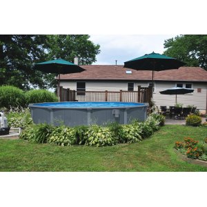 Bestway pool ovan mark 4,88m  132cm djup | Hydrium Stlvggspool Set (561CU)