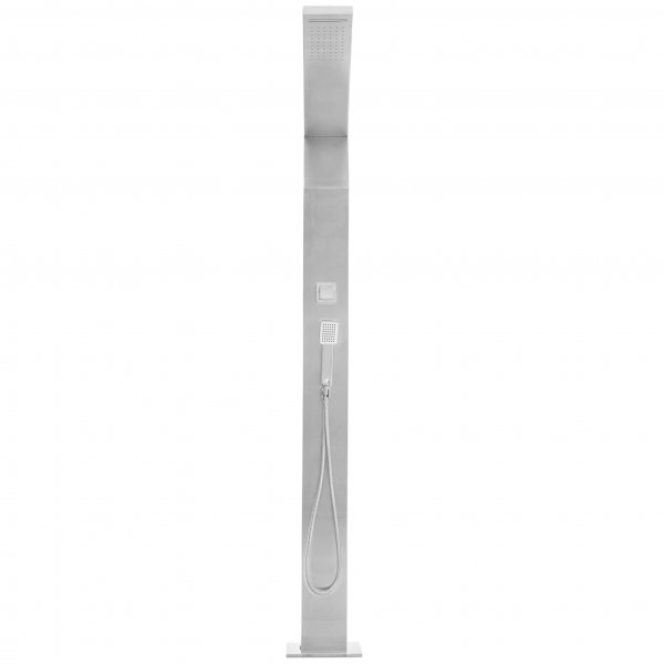 Utedusch med toppdusch, regndusch & handdusch | Borstat rostfritt stål Utedusch med toppdusch, regndusch & handdusch | Borstat rostfritt stål