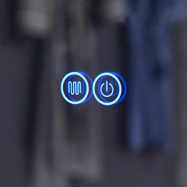 Rund spegel med hängrem | LED-belysning & anti-fog-funktion Rund spegel med hängrem | LED-belysning & anti-fog-funktion