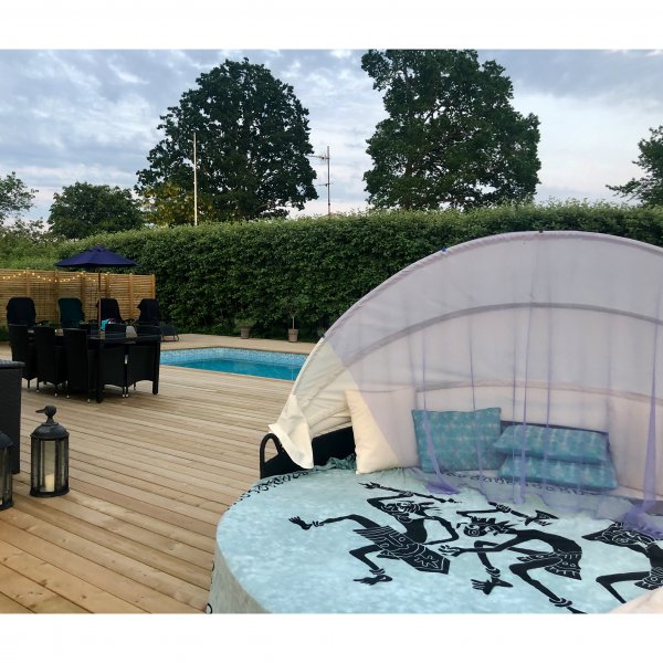 Rund utomhus sols�ng 230cm | Konstrotting | Lyfco H�llviken