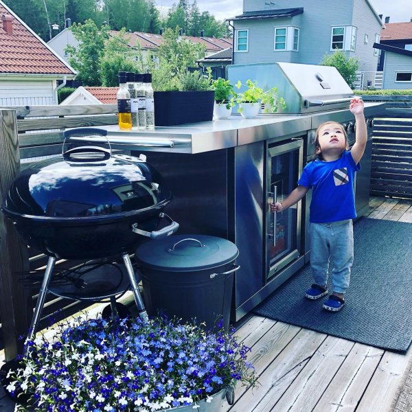 Stor rostfri gasolgrill/utekk med varmluftsfunktion | New Orleans