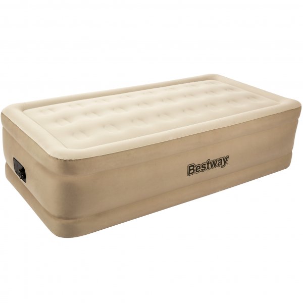 Tjock luftmadrass med inbyggd elektrisk pump - Bestway Fortech Airbed