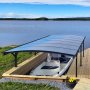 Carport 15,1m | Extra hg | Aluminiumstomme & kanalplasttak