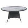 Runt utematbord med h�rdat glas | �150 cm | Tyl�sand svart
