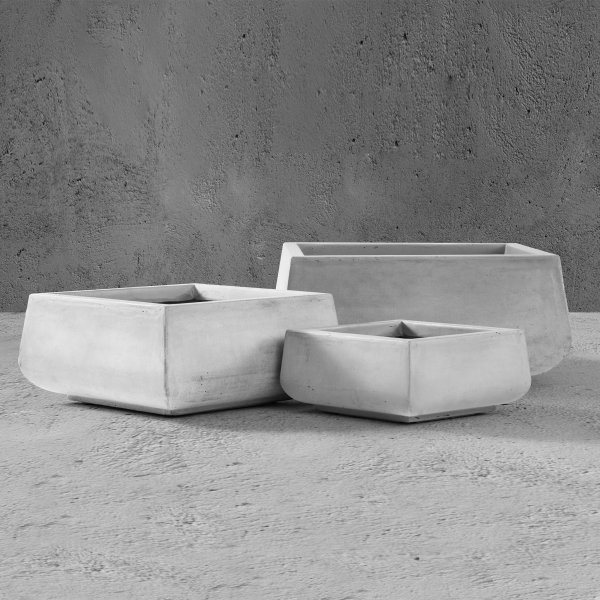 Fiberarmerade utekrukor | 3-pack | Ljusgr