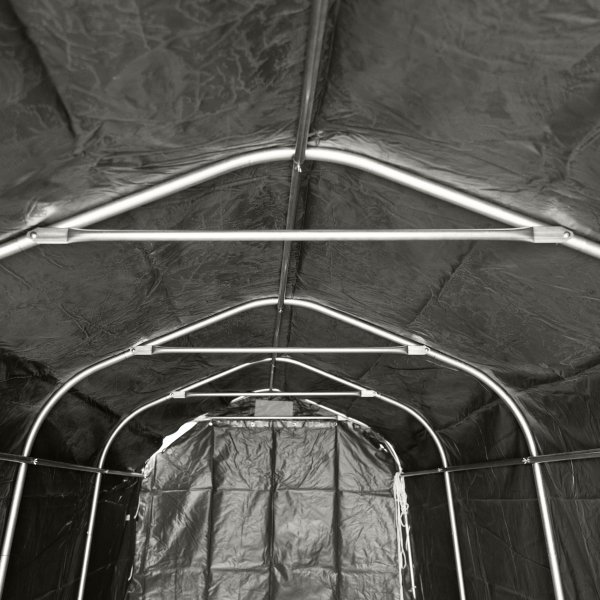 Garagetält 2,4x6m | 14,4m² - 500g/m² | PVC - Grå Garagetält 2,4x6m | 14,4m² - 500g/m² | PVC - Grå