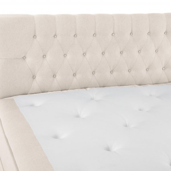 Sängpaket 180x200cm med sängavel diamant | Lucky - Beige Sängpaket 180x200cm med sängavel diamant | Lucky - Beige