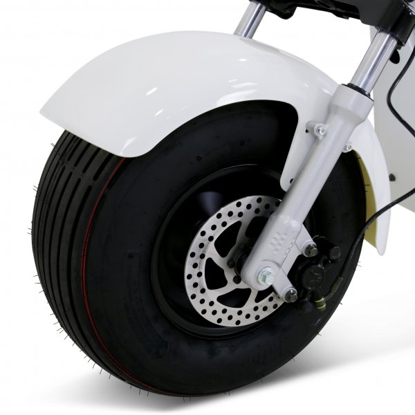 Fatscooter 2000W - LG litiumbatteri - Vit