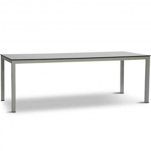 Underhllsfritt matbord i hgtryckslaminat och aluminium - 220cm