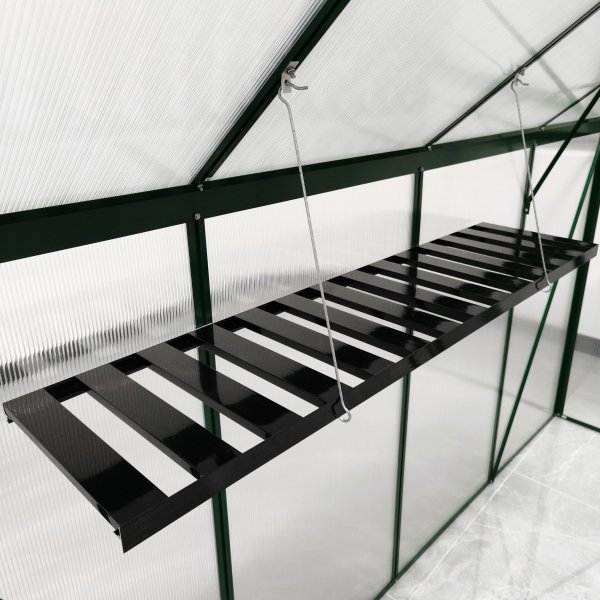 V�ggh�ngd hylla till v�xthus - Aluminium