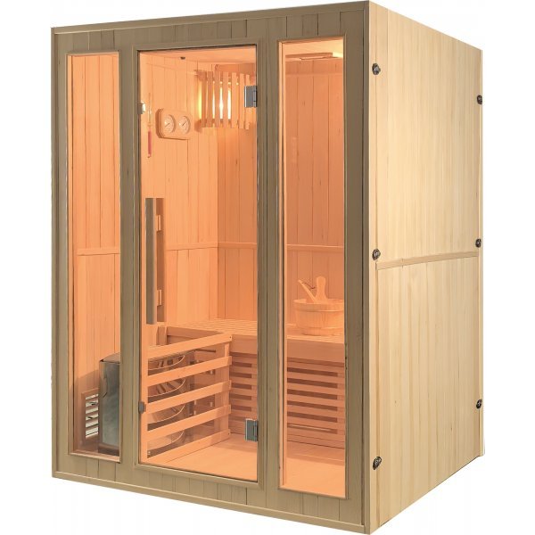 Basturum 2–3 personer | Hemlock & glas | 150x120 cm | Harvia 4,5 kW | Kompakt inomhusbastu för hem & fritidshus Basturum 2–3 personer | Hemlock & glas | 150x120 cm | Harvia 4,5 kW | Kompakt inomhusbastu för hem & fritidshus