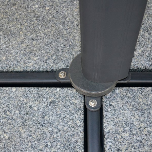 Premiumparasoll 3x3m | Fyrkantigt | Grå Premiumparasoll 3x3m | Fyrkantigt | Grå