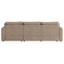 Moby divansoffa m�rkbeige | Lyxig soffa med v�ndbar divan och pocketfj�drar