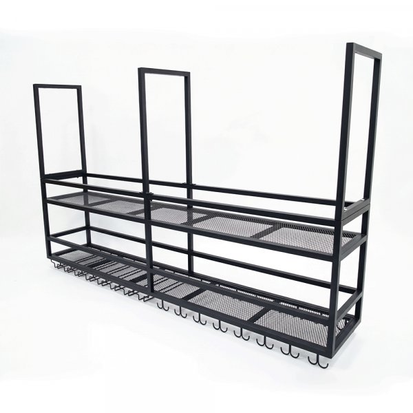 Takh�ngd vinhylla f�r k�ks� | Vin & glash�llare | 160�30 cm | Svart