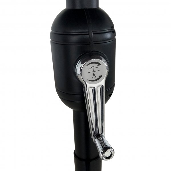 Klassiskt parasoll 3,5m med vev | Inklusive parasollfot | Antracitgrå Klassiskt parasoll 3,5m med vev | Inklusive parasollfot | Antracitgrå