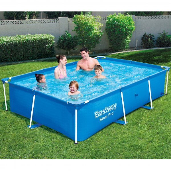 Bestway pool ovan mark 2,6x1,7m - 61cm djup | Steel Pro (56403) Bestway pool ovan mark 2,6x1,7m - 61cm djup | Steel Pro (56403)