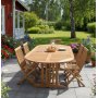 Utdragbart teakbord i massiv teak 180�240 � 100 cm | Matbord f�r uteplats & uterum