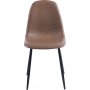 Matstol | Vintagebrunt PU-läder, ergonomisk sits & svarta metallben | Carisma 2-pack Matstol | Vintagebrunt PU-läder, ergonomisk sits & svarta metallben | Carisma 2-pack