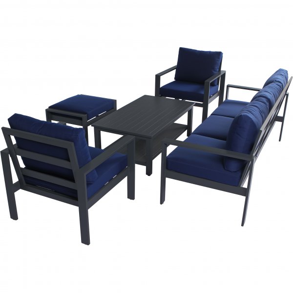 Premium loungegrupp i underhållsfritt aluminium | Hamnviken Premium loungegrupp i underhållsfritt aluminium | Hamnviken