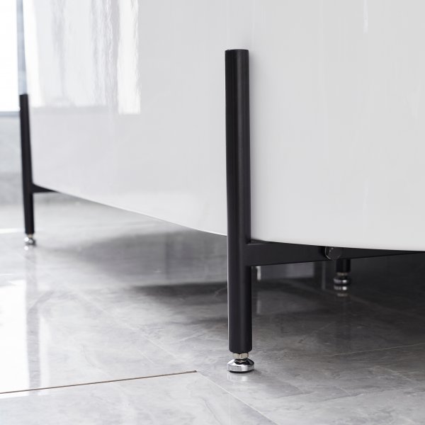 Badkar med ben 170cm | Helgjutet i akryl | Runda kanter