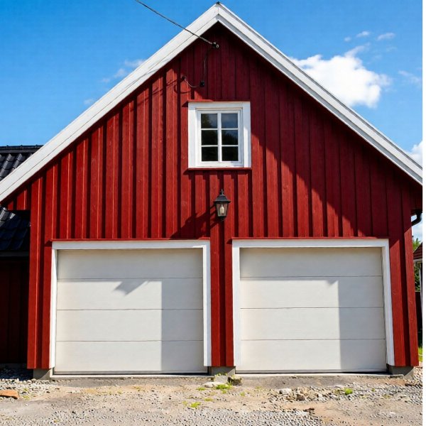 Garageport Takskjutport med fjärrstyrning | 2,5m bred Garageport Takskjutport med fjärrstyrning | 2,5m bred
