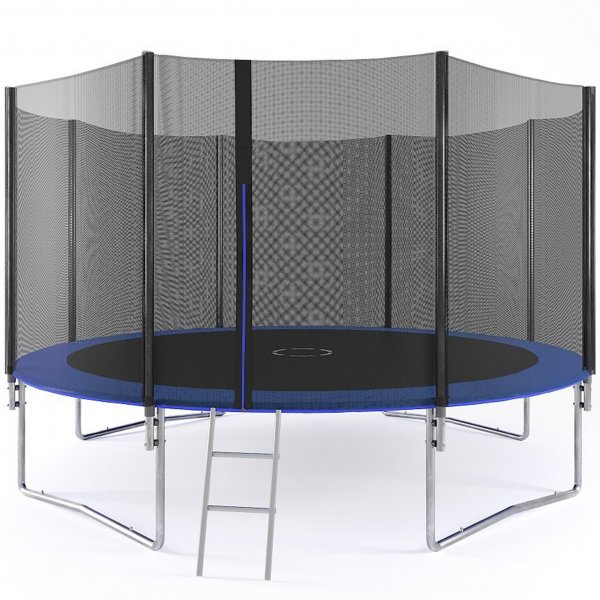 Studsmatta 425cm | Med säkerhetsnät | Blå Studsmatta 425cm | Med säkerhetsnät | Blå