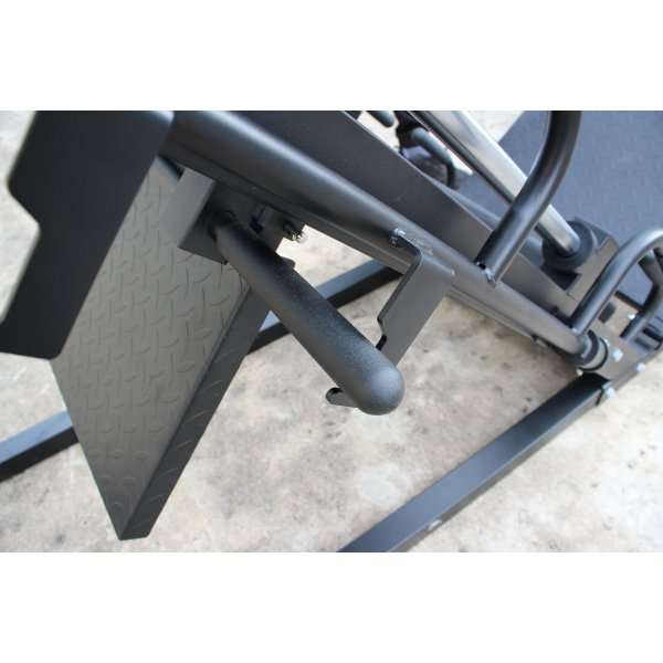 Benpress & Hack Squat-maskin | Kombinerad styrketr�ningsmaskin i st�l | Trekkrunner