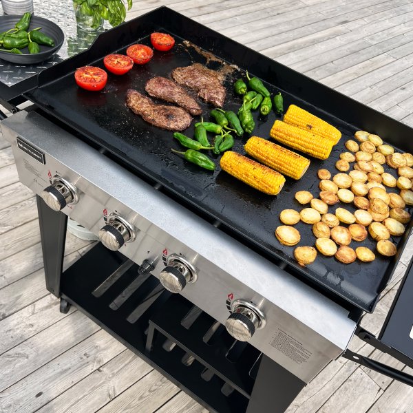 Gasoldrivet stekbord 16 kW | 4 rostfria br�nnare | Lockhart