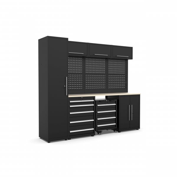 Garageinredning | Komplett f�rvaringssystem | 2750 x 550 x 2300 mm